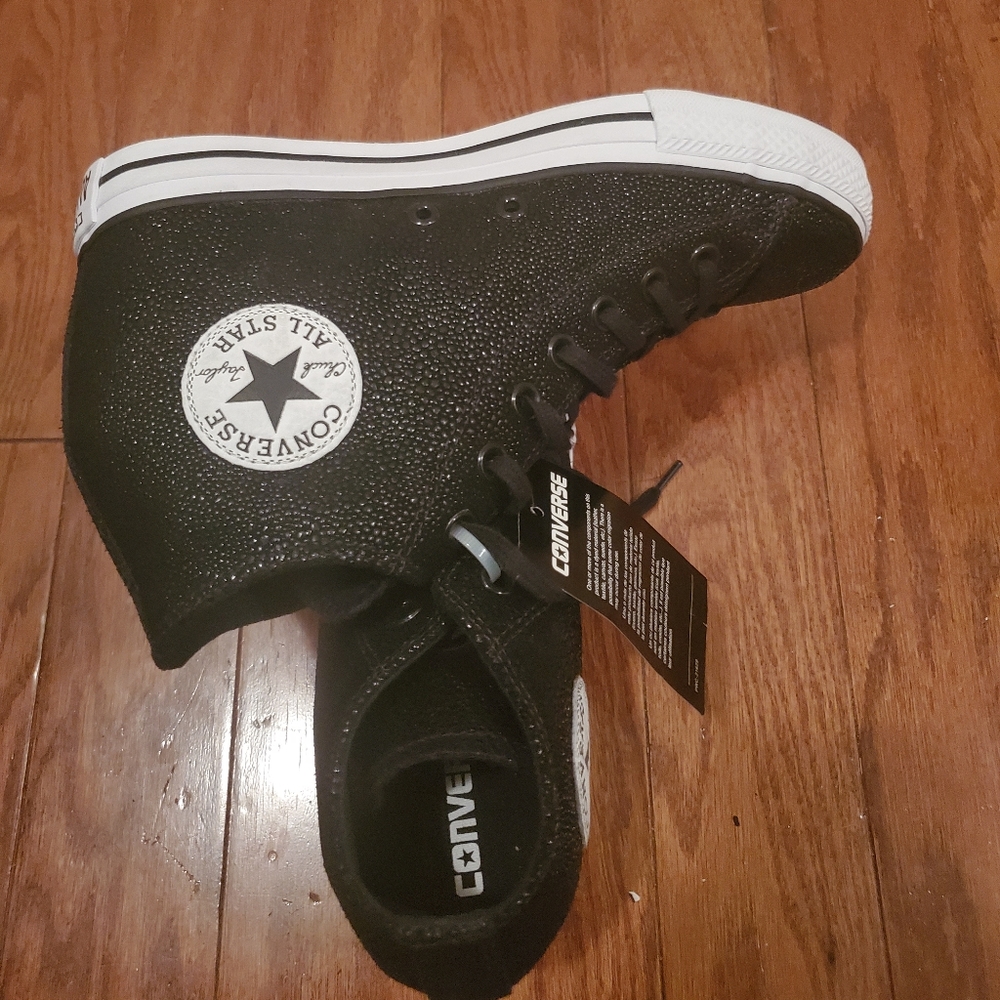 Ladies Leather Wedge Converse Allstars
